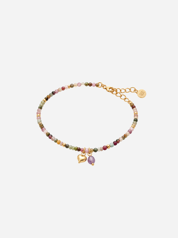 Personalized Tina Boho Heart Bracelet - Armkette (wasserfest)