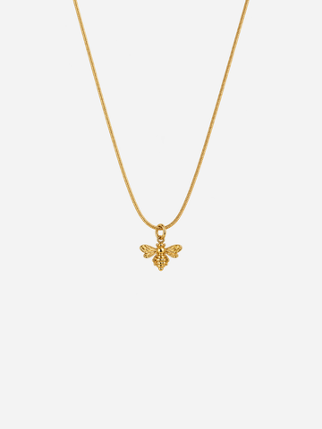 Amélie Round Bee Necklace Kinder - Halskette (wasserfest)