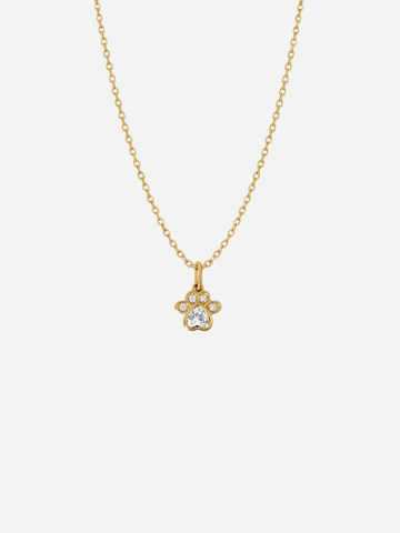 Personalized Basic Shiny Paw Necklace Kinder - Halskette (wasserfest)