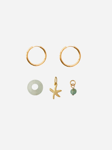 Ava Beach Vibes Hoop - Creolen (wasserfest)