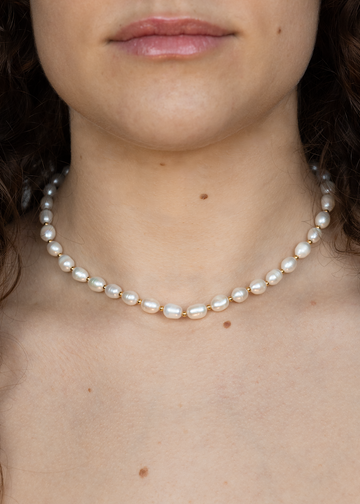 Big Sonia Pearl Love Necklace - Perlenkette (wasserfest)