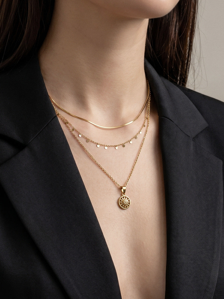 Boho Coins Necklace - Halskette (wasserfest)