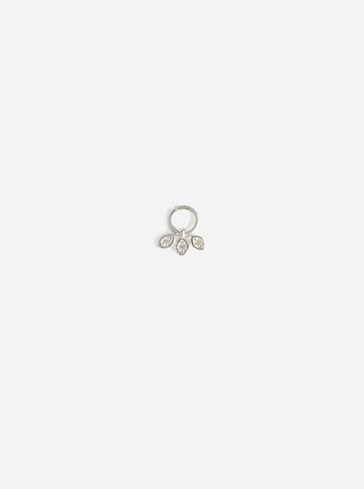 Personalized Triple Marquise Charm - Anhänger (wasserfest)