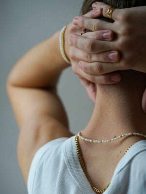 Sam Pearl Necklace – Halskette Men (wasserfest)