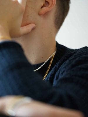 Sam Pearl Necklace – Halskette Men (wasserfest)