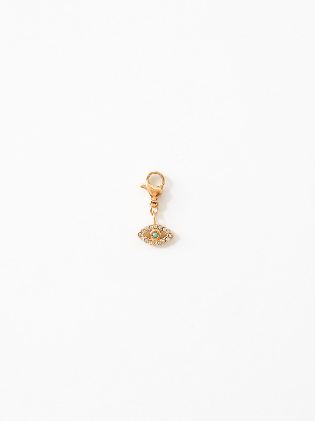 Personalized Fatima Eye Zircone Charm - Anhänger (wasserfest)