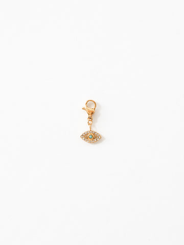 Personalized Fatima Eye Zircone Charm - Anhänger (wasserfest)