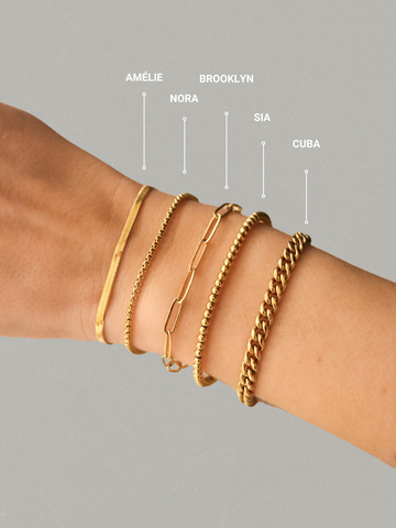 Personalized Bracelet - Mondstein (wasserfest)