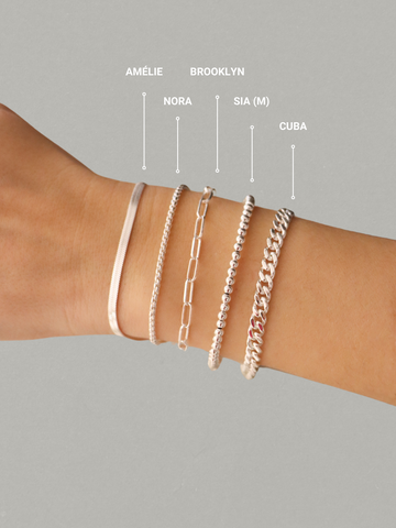 Personalized Letter Bracelet (wasserfest) - Rosenquarz
