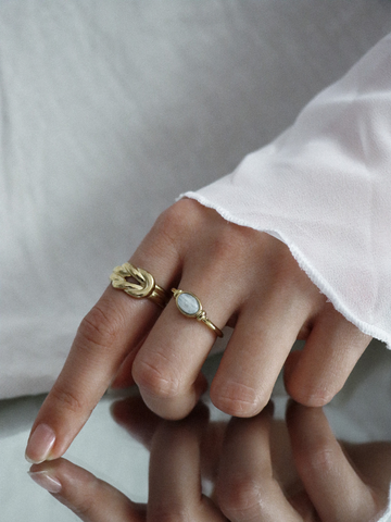 Vintage Endless Knot Ring - Fingerring (wasserfest)