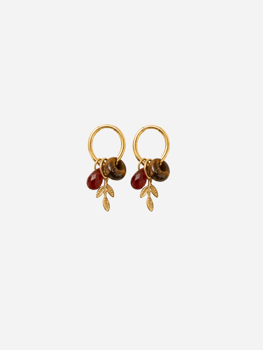 Personalized Ava Golden Earth Hoops - Creolen (wasserfest)