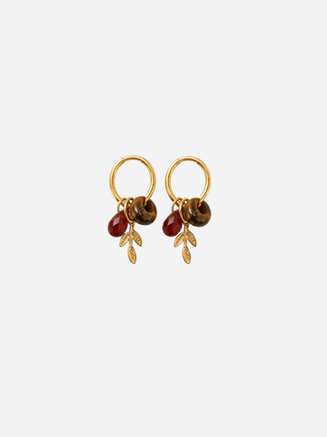 Personalized Ava Golden Earth Hoops - Creolen (wasserfest)