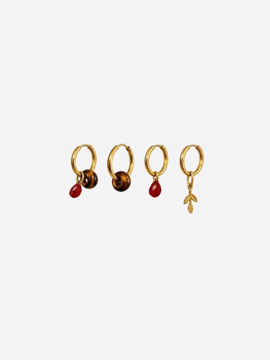 Personalized Ava Golden Earth Hoops - Creolen (wasserfest)