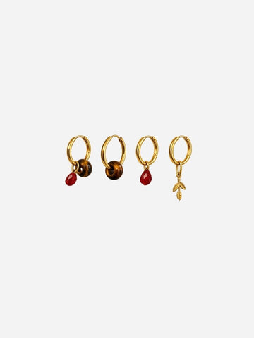 Personalized Ava Golden Earth Hoops - Creolen (wasserfest)