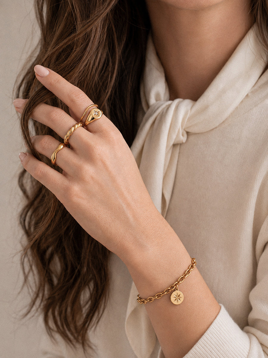 Frieda Flower Bracelet - Armkette (wasserfest)