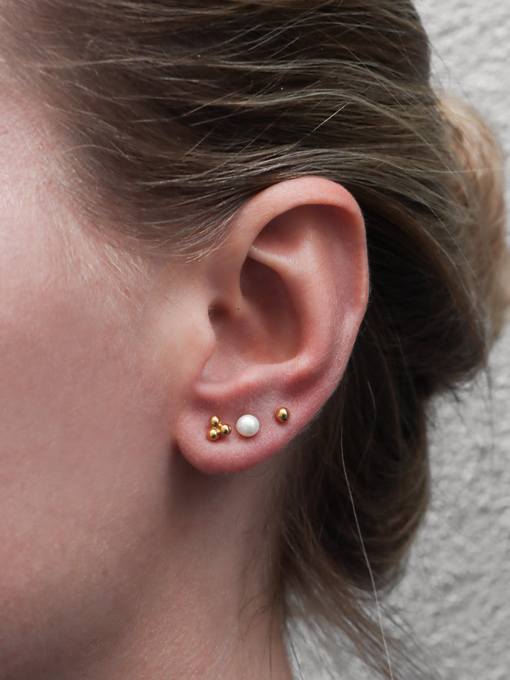Grape Pearl Stud - Earstacking Set (wasserfest)