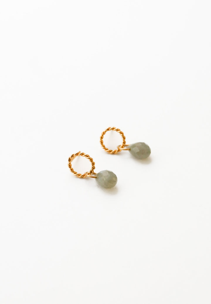 Personalized Twisted Moon Love Studs - Ohrstecker (wasserfest)