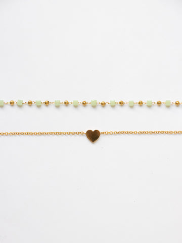 Alyssa Love Bracelet - Armschmuck Set (wasserfest)