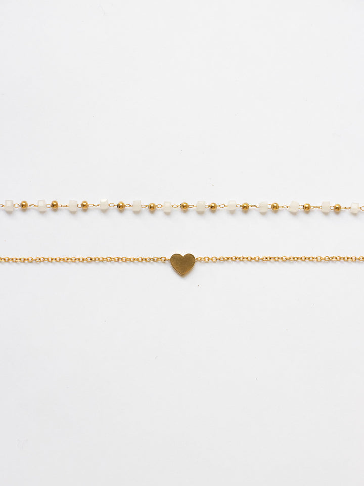 Alyssa Love Bracelet - Armschmuck Set (wasserfest)
