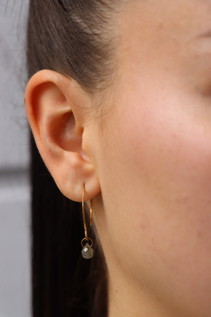 Personalized Moon Love Earring - Ohrringe (wasserfest)