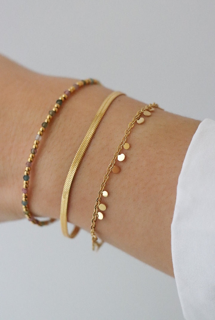 Boho Coins Bracelet - Armkette (wasserfest)