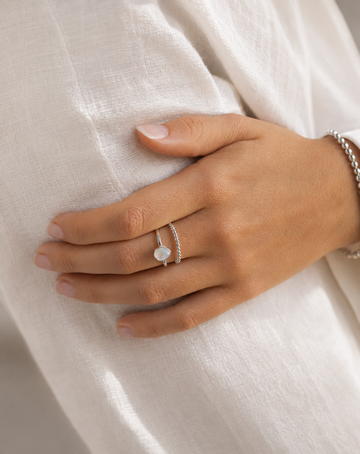 Isabelle Twisted Ring Set (wasserfest)