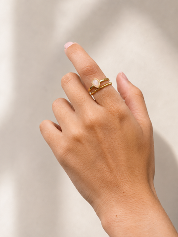 Isabelle Twisted Ring Set (wasserfest)