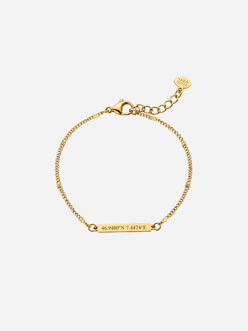 Personalized Mila City Tag Bracelet - Armband (wasserfest)