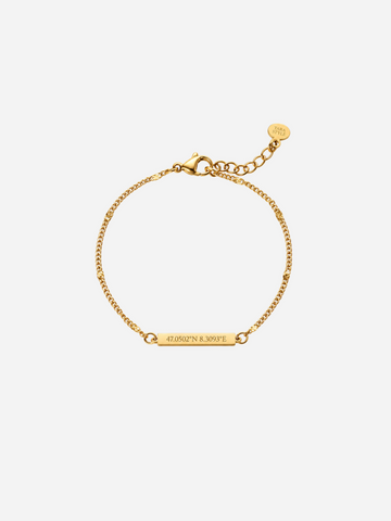 Personalized Mila City Tag Bracelet - Armband (wasserfest)