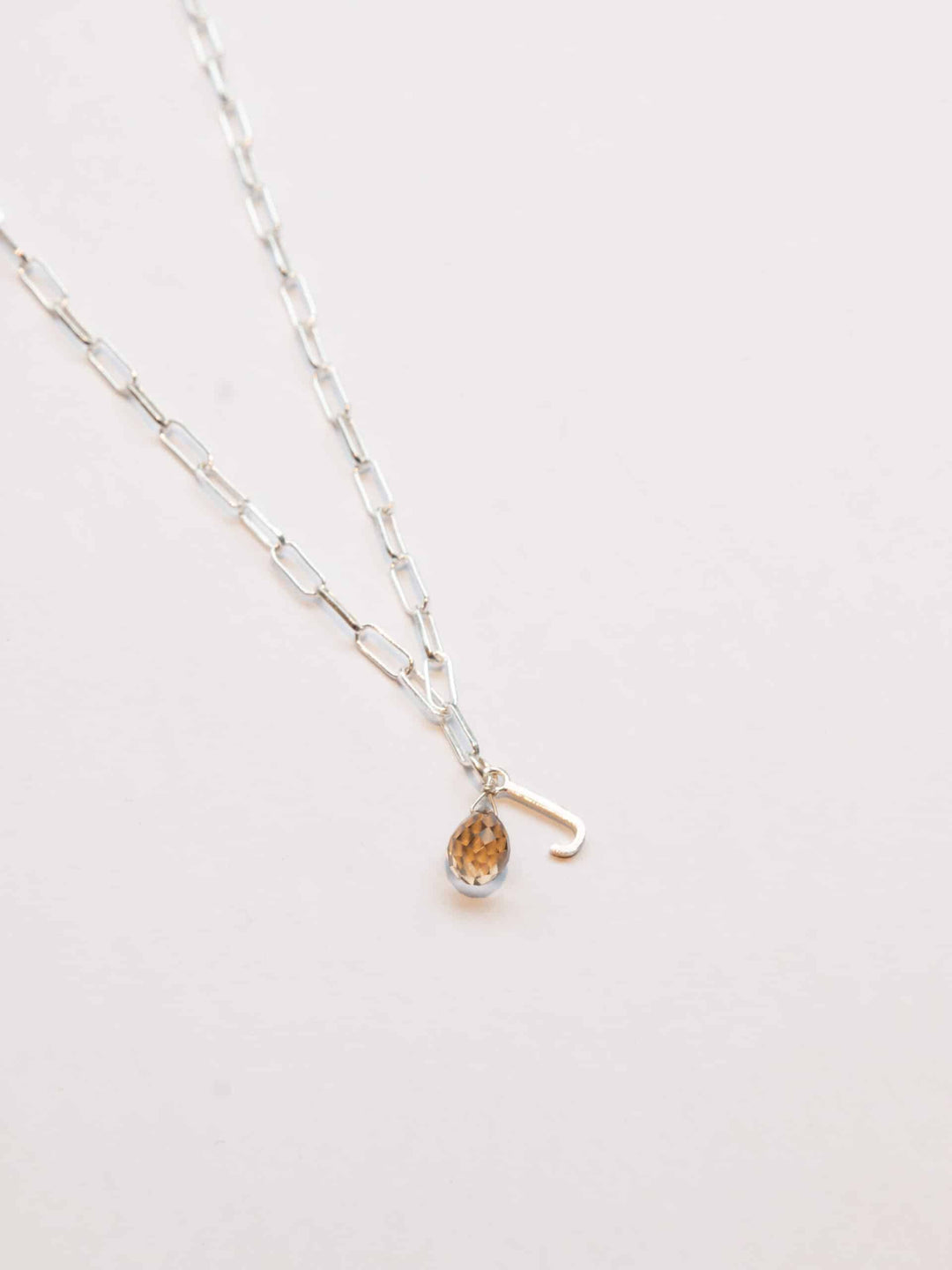 Personalized Necklace mit zwei Anhängern (wasserfest) - Rosenquarz