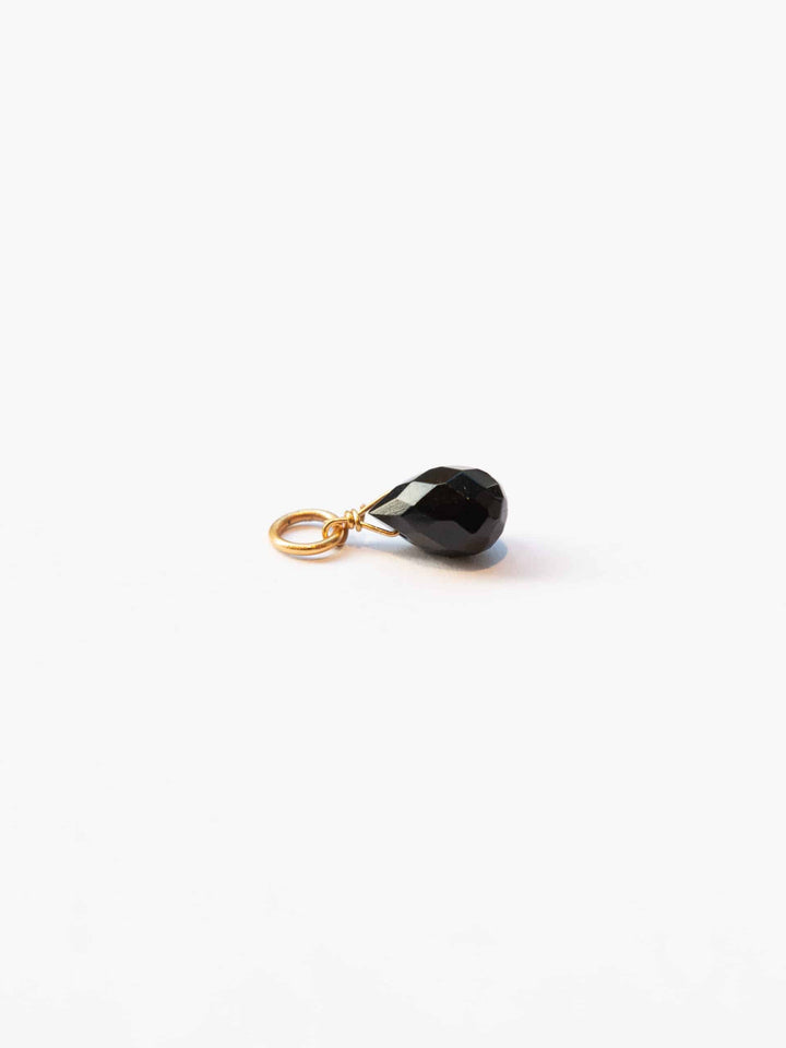 Valeria Stone Necklace - Buchstabenkette (waterproof) - Onyx