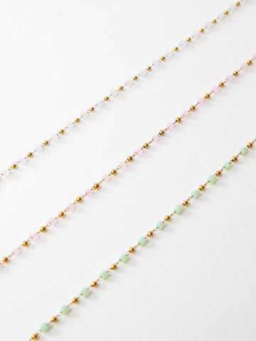 Alyssa Connected Hearts Necklace - Halsketten Layering Set (wasserfest)
