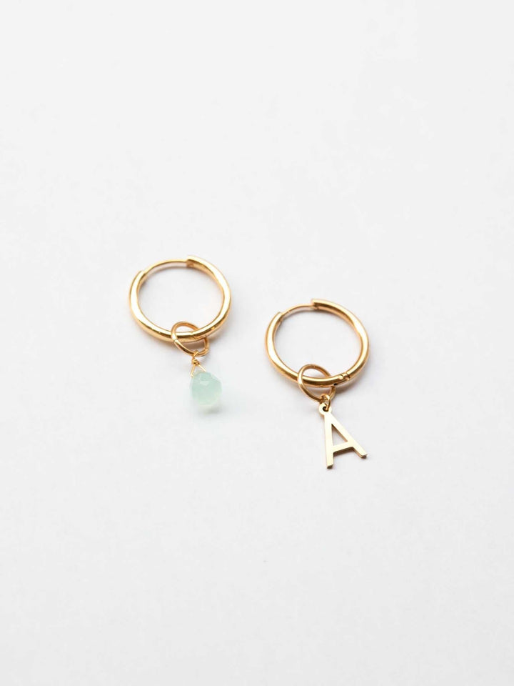 Ava Infinity Charm Hoops (waterproof)