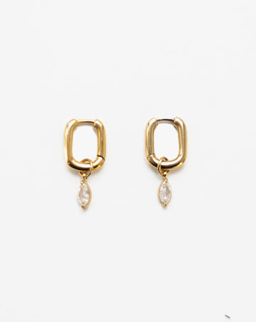 Madison Marquise Zircone Hoop - Creolen (wasserfest)