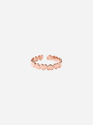 Many Hearts Ring - Fingerring (wasserfest)