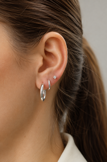 Ava Bold Infinity Hoop - Creolen (wasserfest)