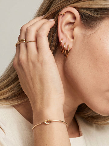 Ava Infinity Hoop - Creolen Set (wasserfest)