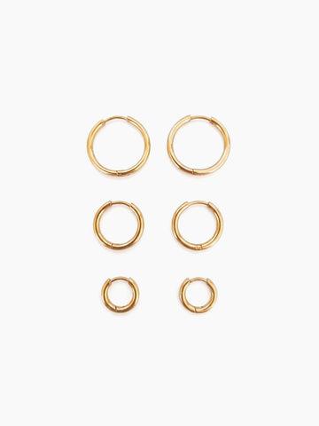 Ava Infinity Hoop - Creolen Set (wasserfest)