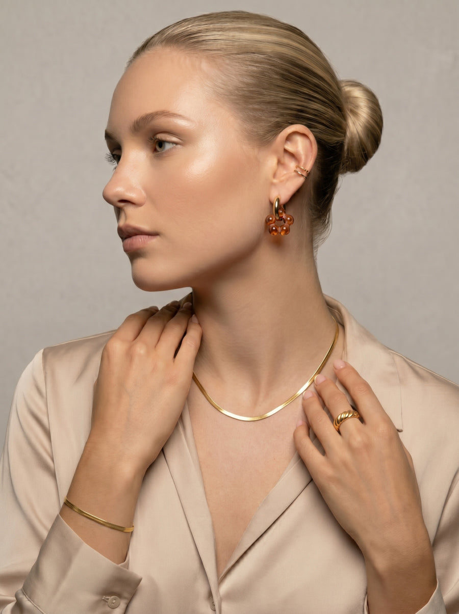 Everyday Bloom Crush Hoops - 6er-Anhänger Set