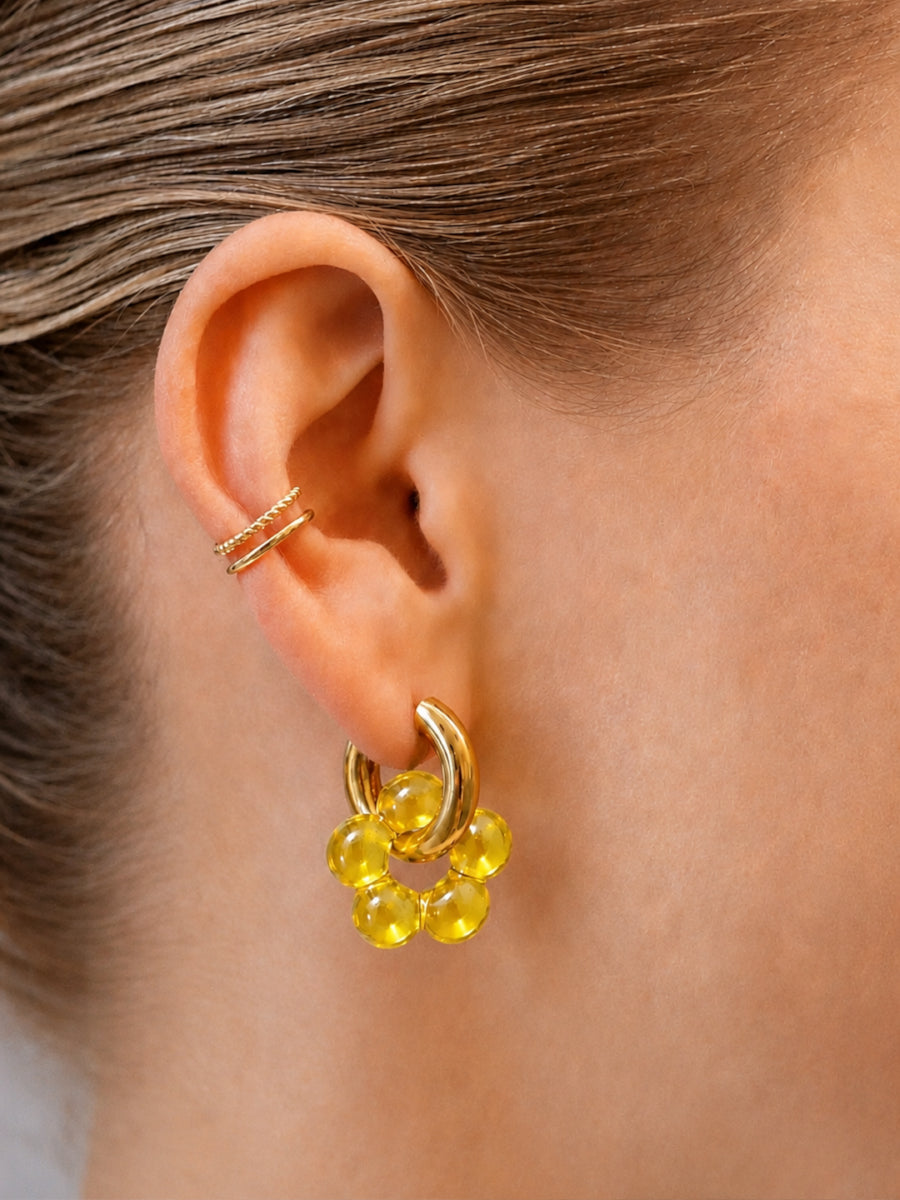 Everyday Honey Flower Hoops - 6er-Anhänger Set