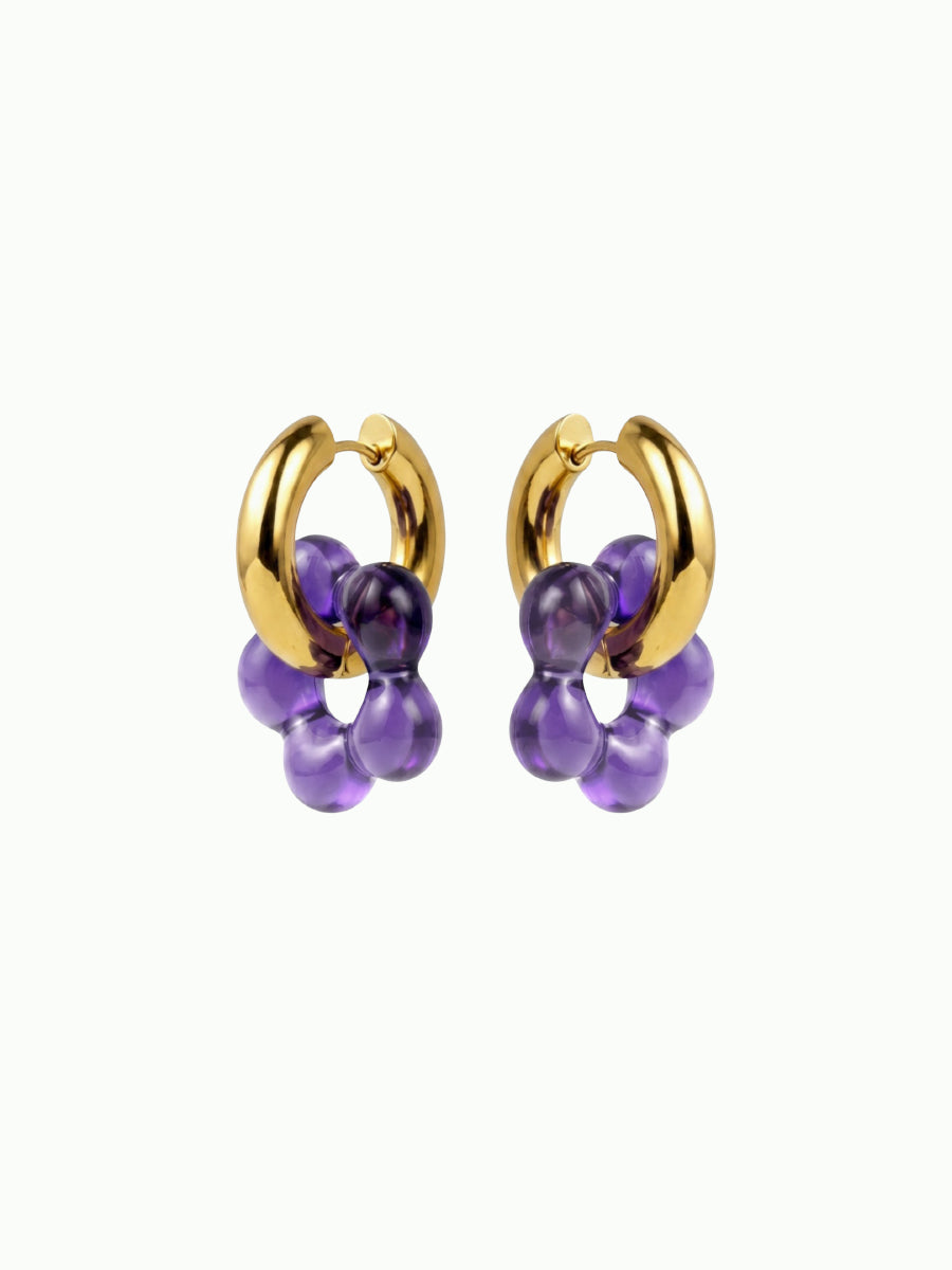 Everyday Bloom Crush Hoops - 6er-Anhänger Set