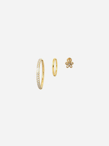 Shiny Ava Love Flower - Earstacking Set (wasserfest)
