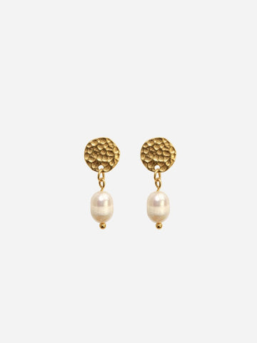 Personalized Coin Pearl Stud - Ohrstecker (wasserfest)