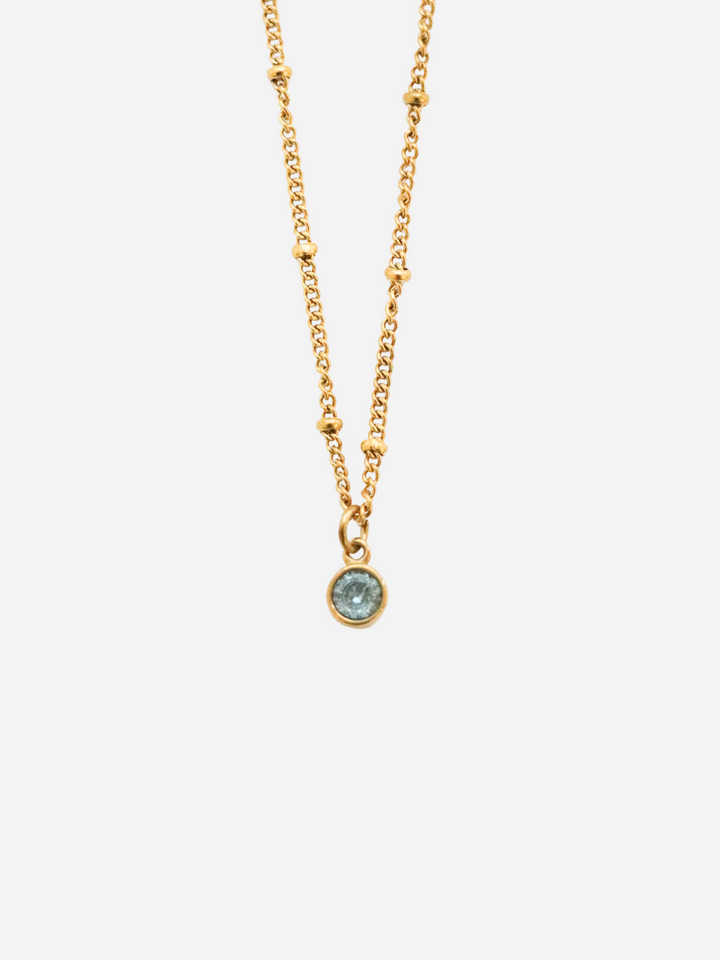 Personalized My Satellite Birthstone Necklace - Halskette (wasserfest)