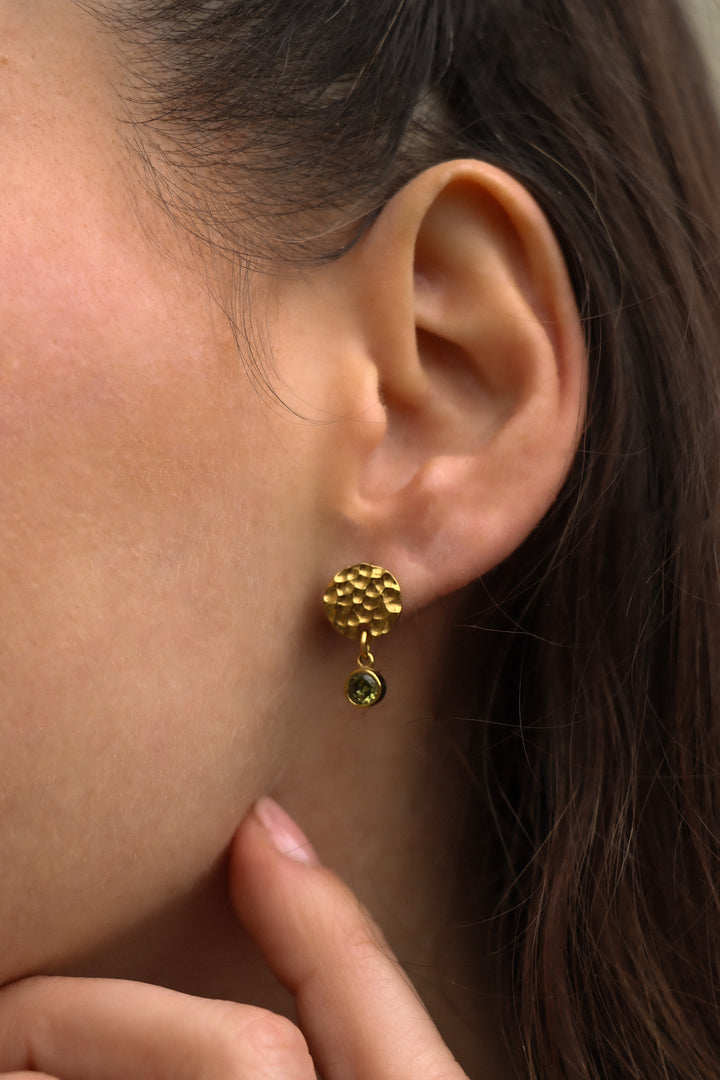 Personalized Coin Birthstone Studs - Ohrstecker (wasserfest)