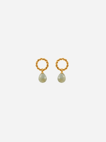 Personalized Twisted Moon Love Studs - Ohrstecker (wasserfest)