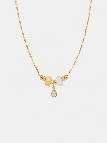 Personalized Mila Mini Stonut Mona Necklace - Halskette (wasserfest)