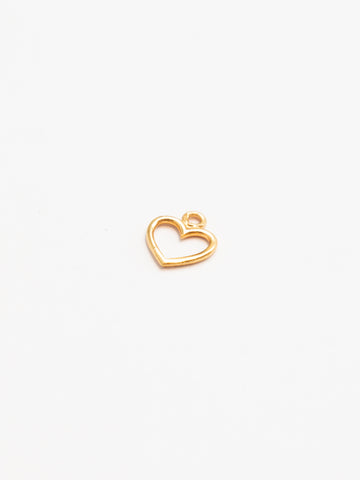 Personalized Simple Heart Charm - Anhänger (wasserfest)