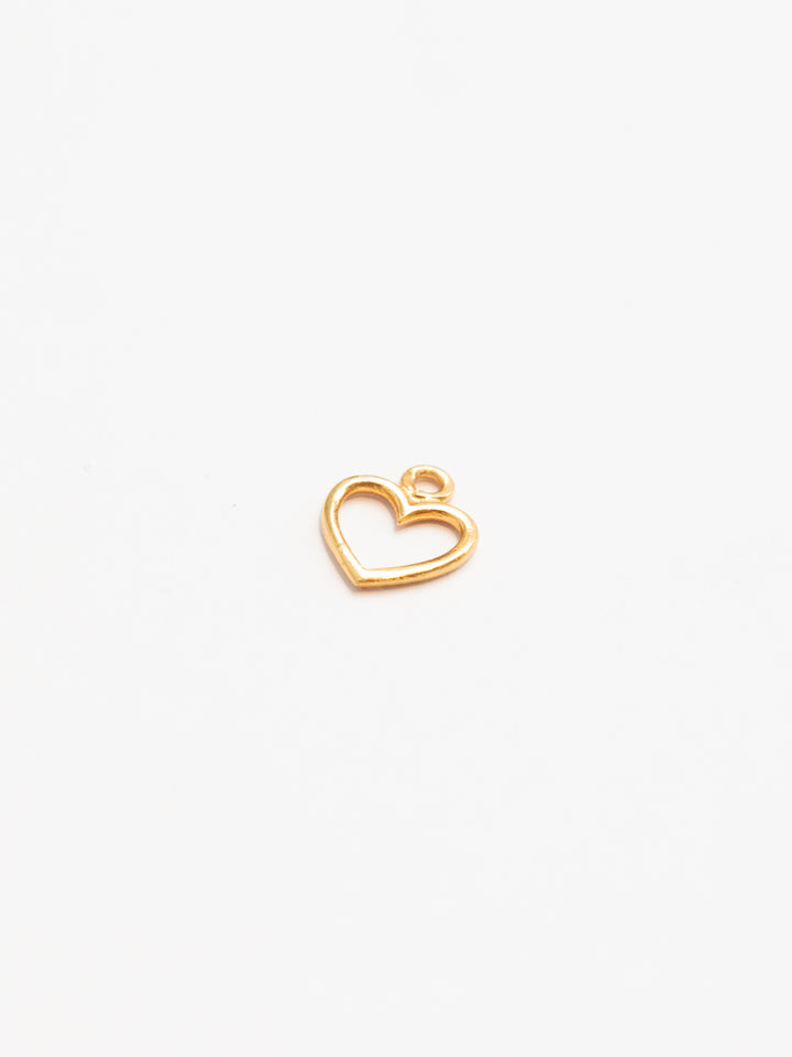 Personalized Simple Heart Charm - Anhänger (wasserfest)