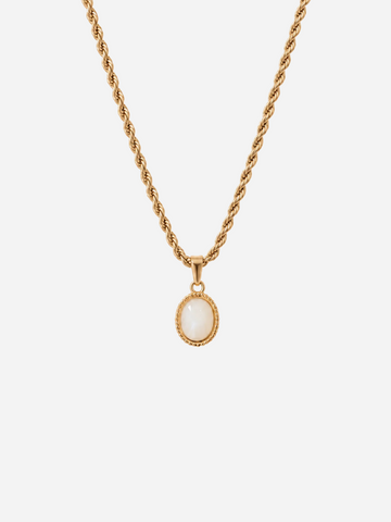Personalized Twisted Noemi Necklace (wasserfest)